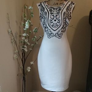 Jax embroidery and stone dress